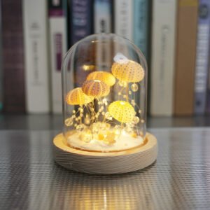 Creative Sea Urchin Shell Jellyfish Lamp Handmade